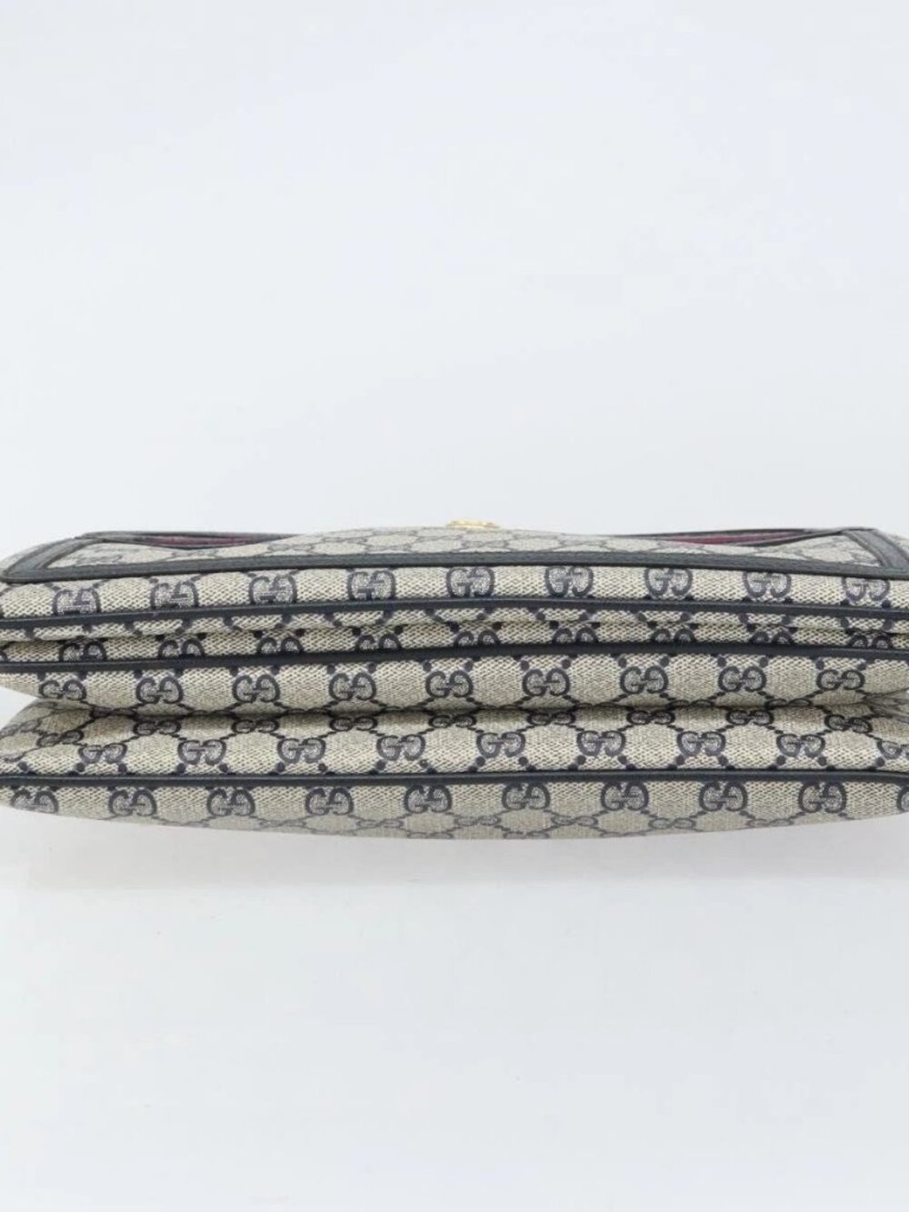 GUCCI GG Supreme Sherry Line Shoulder Bag PVC Navy Gold 41 02 090 Auth 159405 - Picture 6 of 16